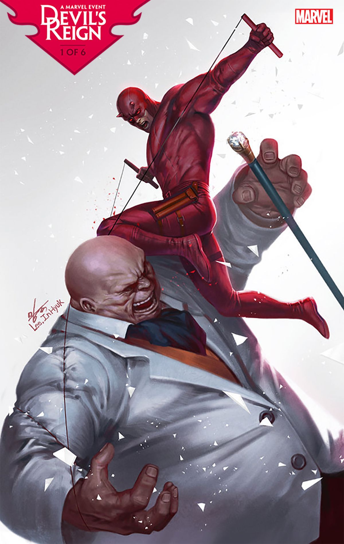 Devil's Reign #1 Marvel movie poster variant features Alex