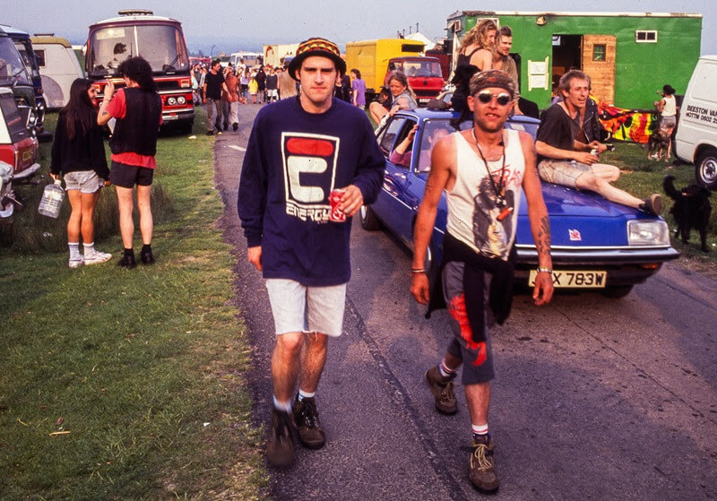 Ravers at festival.