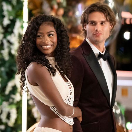 Trinity Tatum and Bryce Dettloff in the 'Love Island USA' season 8 finale.