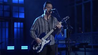 Jack White performs on Saturday Night Live