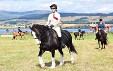 Eilidh Smith and Half Pint, a grass sickness survivor, competing at the show