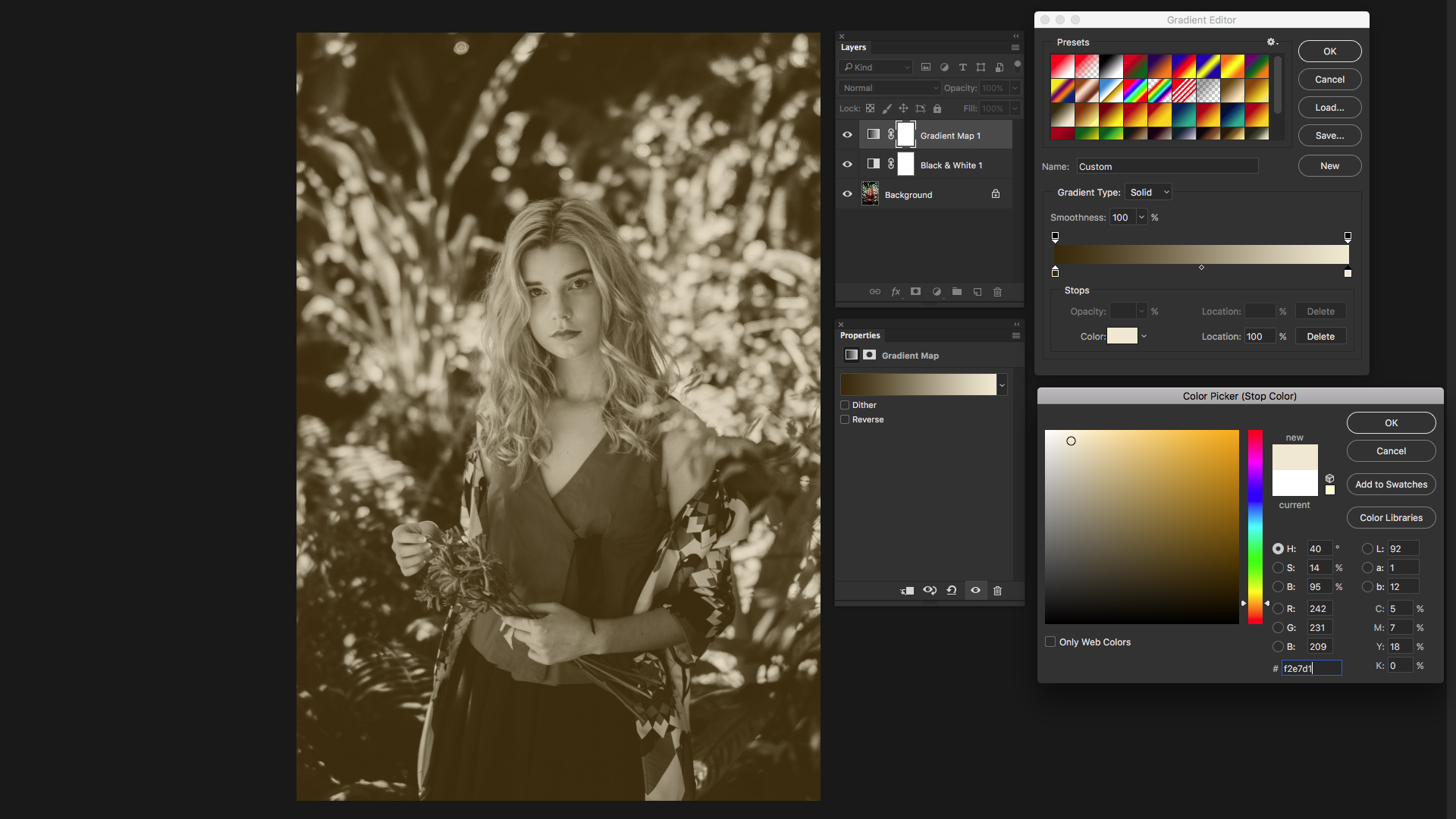 Replace light tones with a pale yellow [click the icon to enlarge the image]