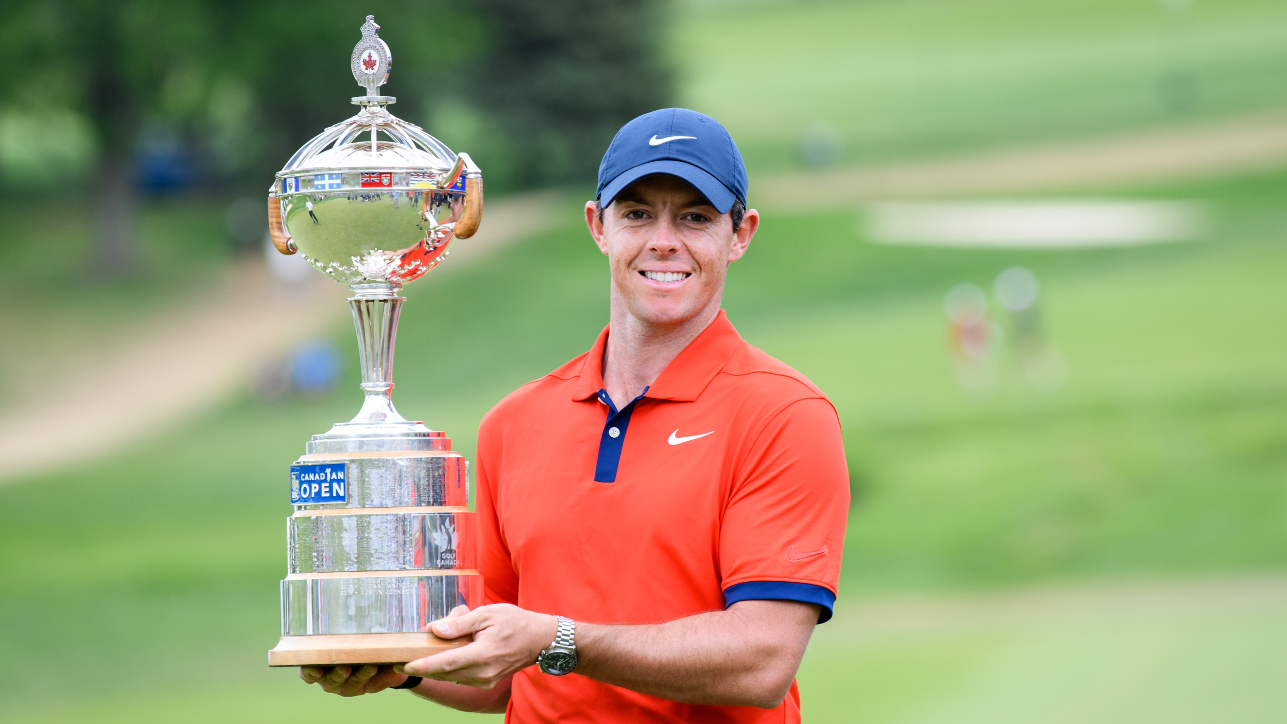 Rory McIlroy with the RBC Canadian Open trophy