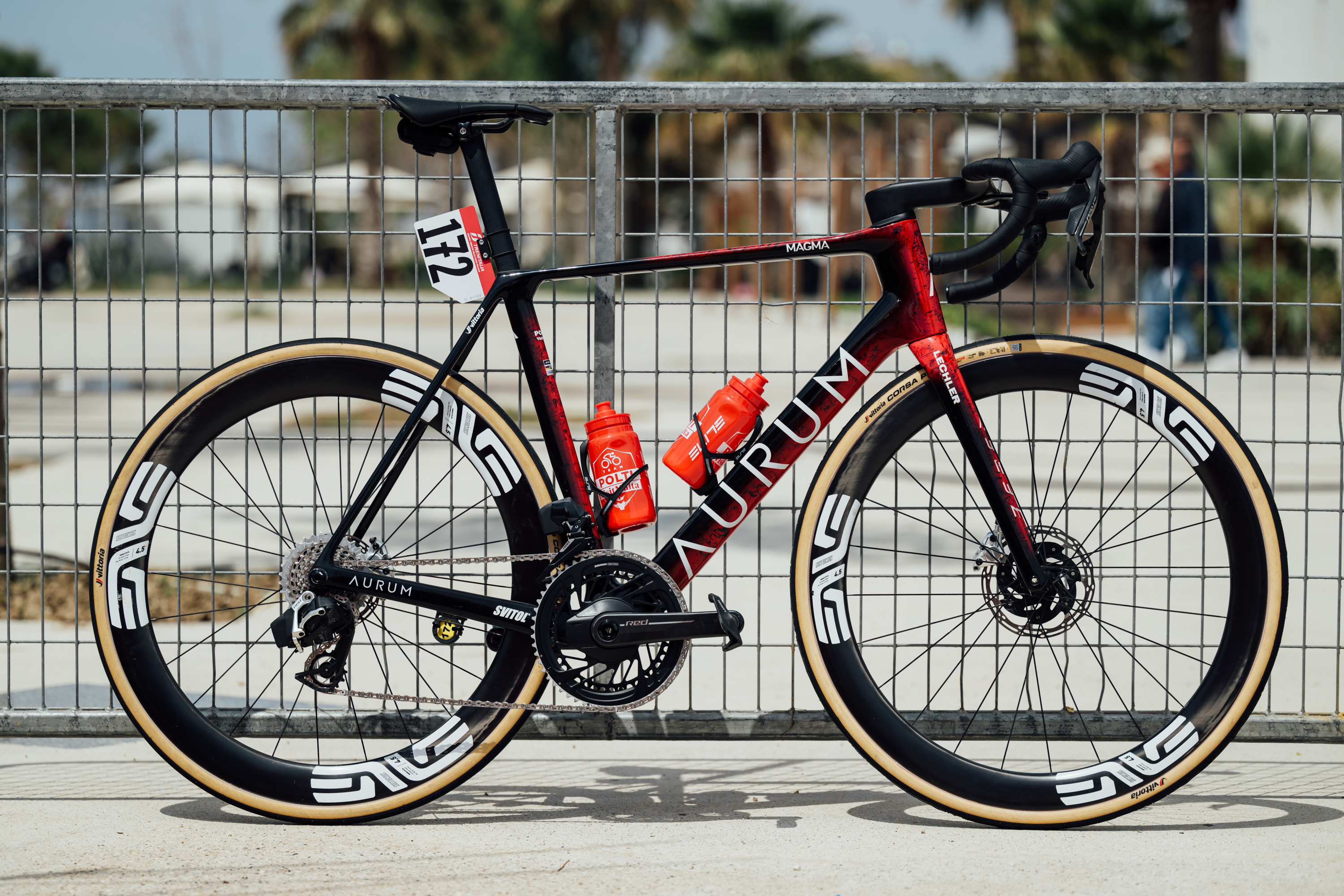 Close up of bike tech found at the Giro d'Italia 2025