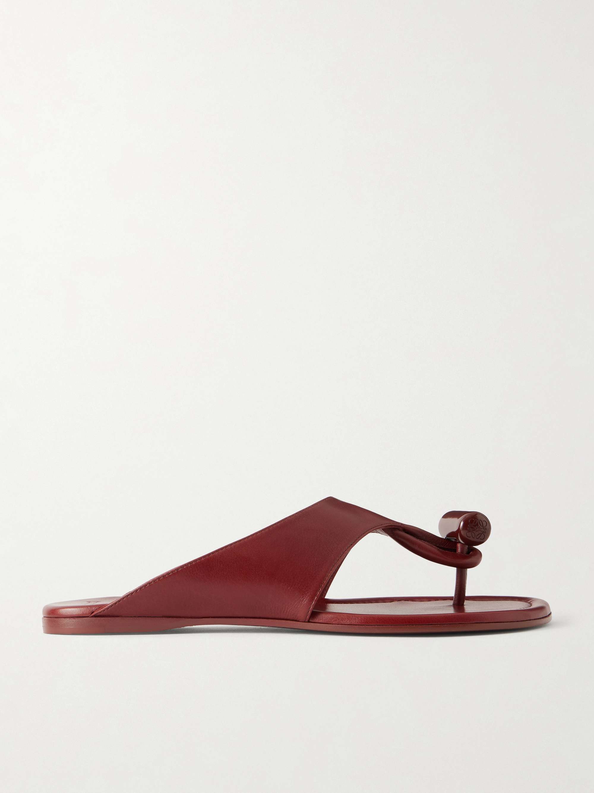Toggle Leather Slides