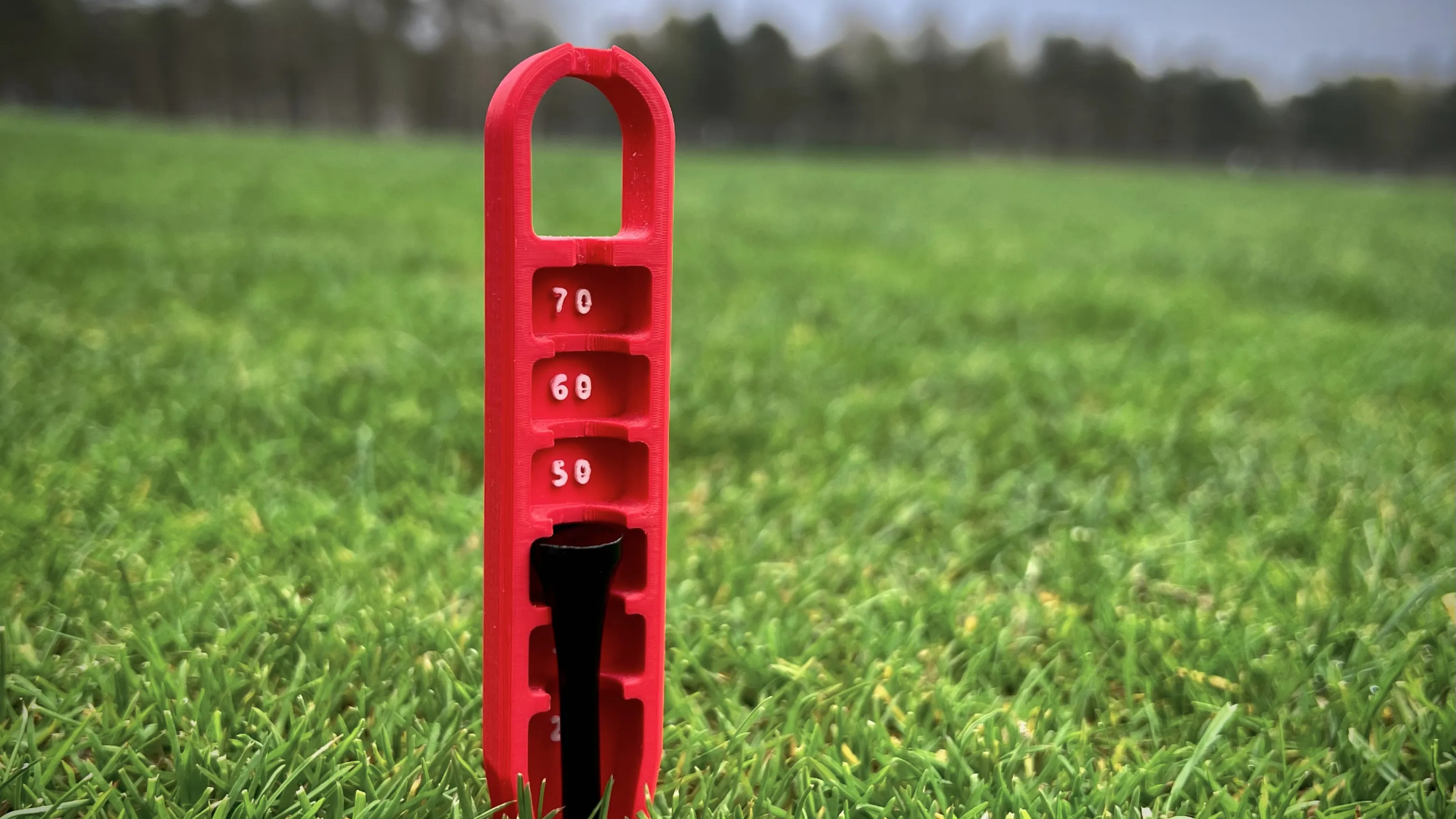 The Golf Tee Elevator in use on the course