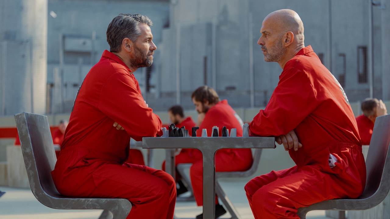 Jonah Markham playing chess with Dejan Lazar in prison in NCIS: Tony &amp;amp; Zivas