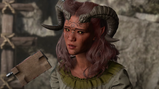 A rather crafty Tiefling scams the player in a piece of datamined Baldur's Gate 3 content.