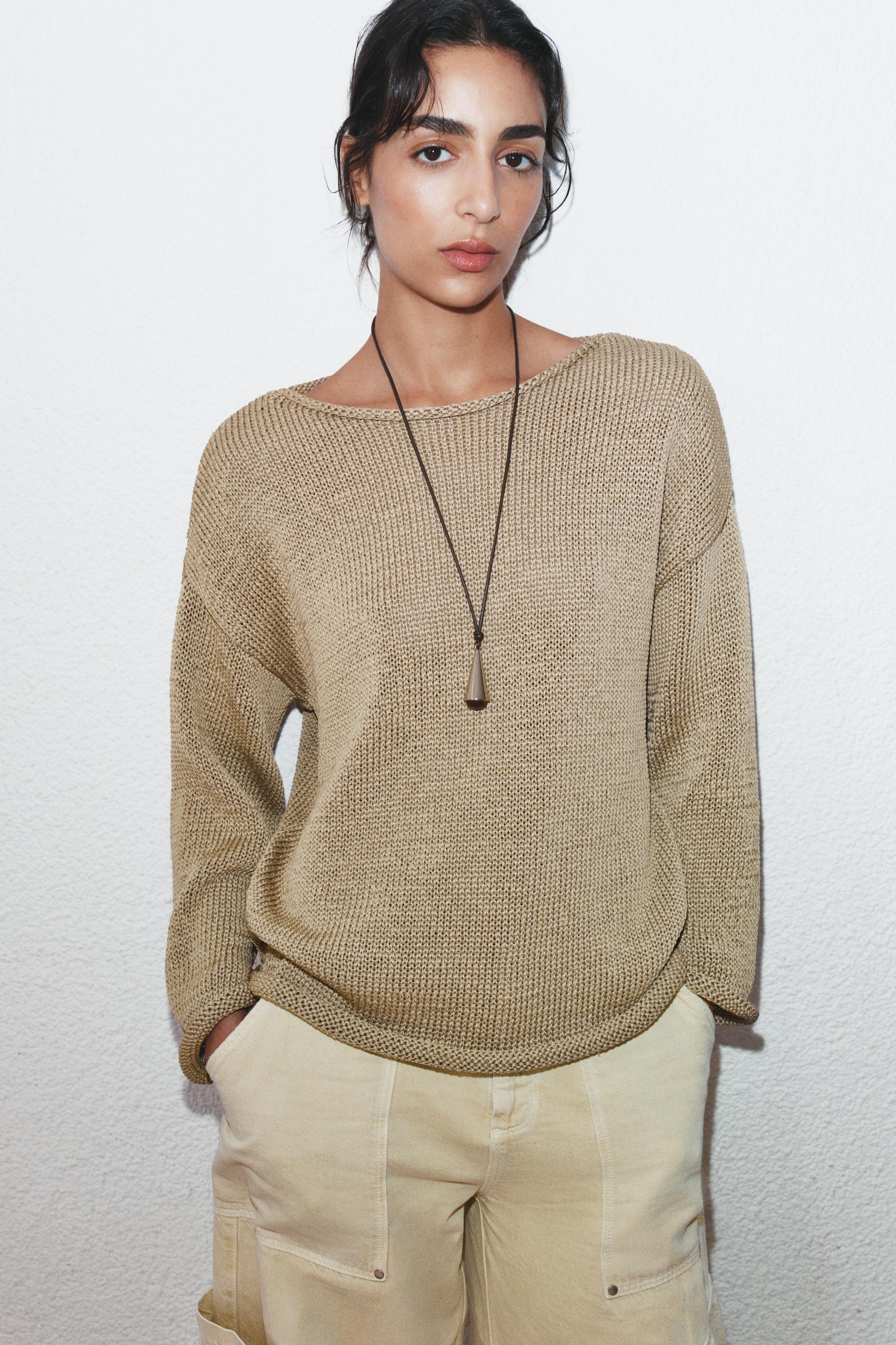 Boat Neck Knit Jumper
