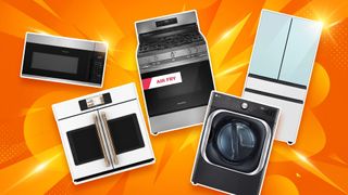 A selection of appliances at Lowe's.