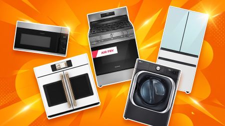 A selection of appliances at Lowe's.