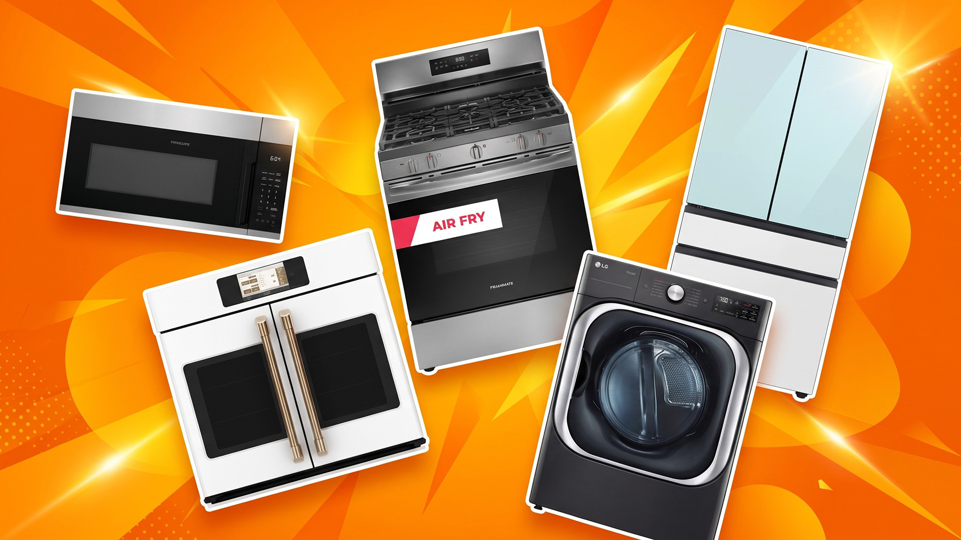 A selection of appliances at Lowe's.