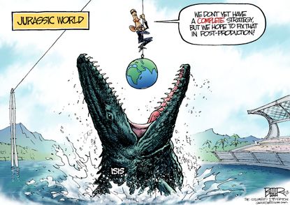Obama cartoon Jurassic World ISIS