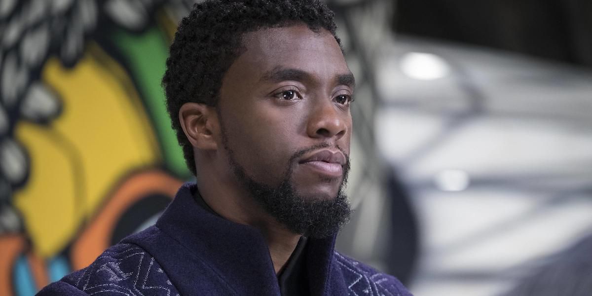 Chadwick Boseman as T&#039;Challa in Black Panther