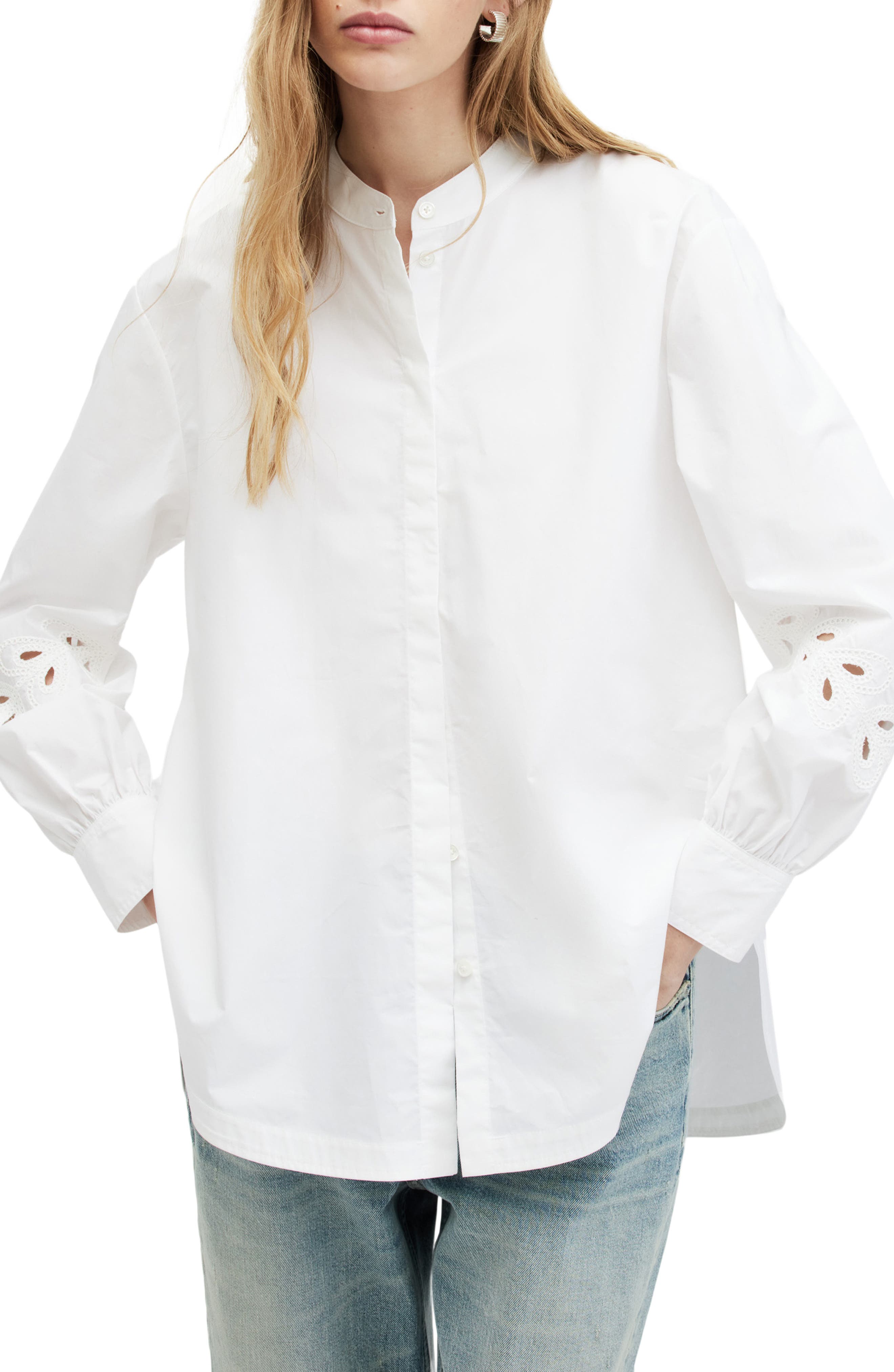 AllSaints, Marcie Val Cotton Button-Up Shirt