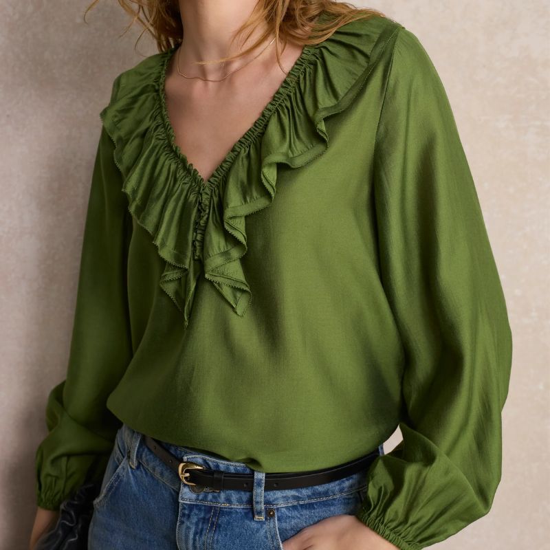 Image of ruffled blouse