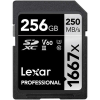 Lexar Professional 1667x 256GB SDXC UHS-II Card |