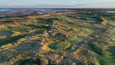 Aerial view of the 7th hole at West Lancs Golf Club
