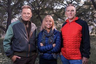 Chris, Michaela and Iolo for Winterwatch 2022.