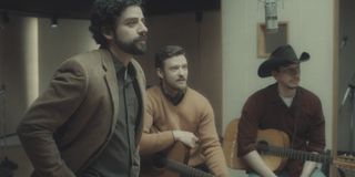 Oscar Isaac, Justin Timberlake, and Adam Driver record a song for Inside Llewyn Davis