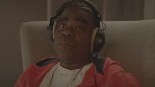 Tracy Morgan wearing headphones