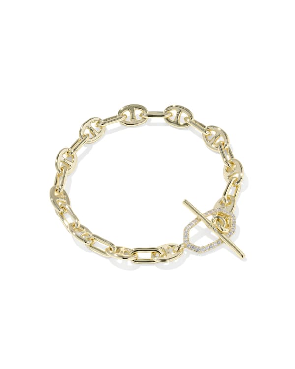 Elisa Toggle Gold Link and Chain Bracelet&amp;nbsp;
