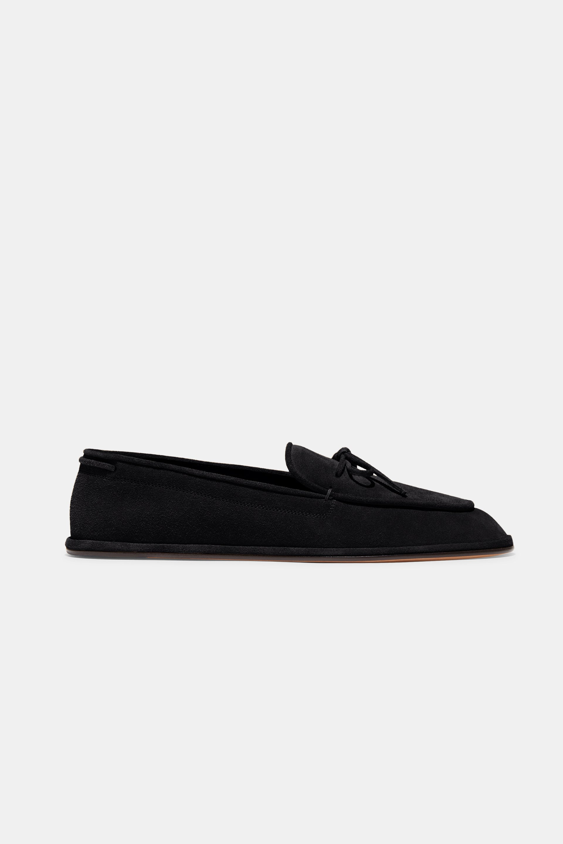 Parker Moccasin in Black Suede - 35