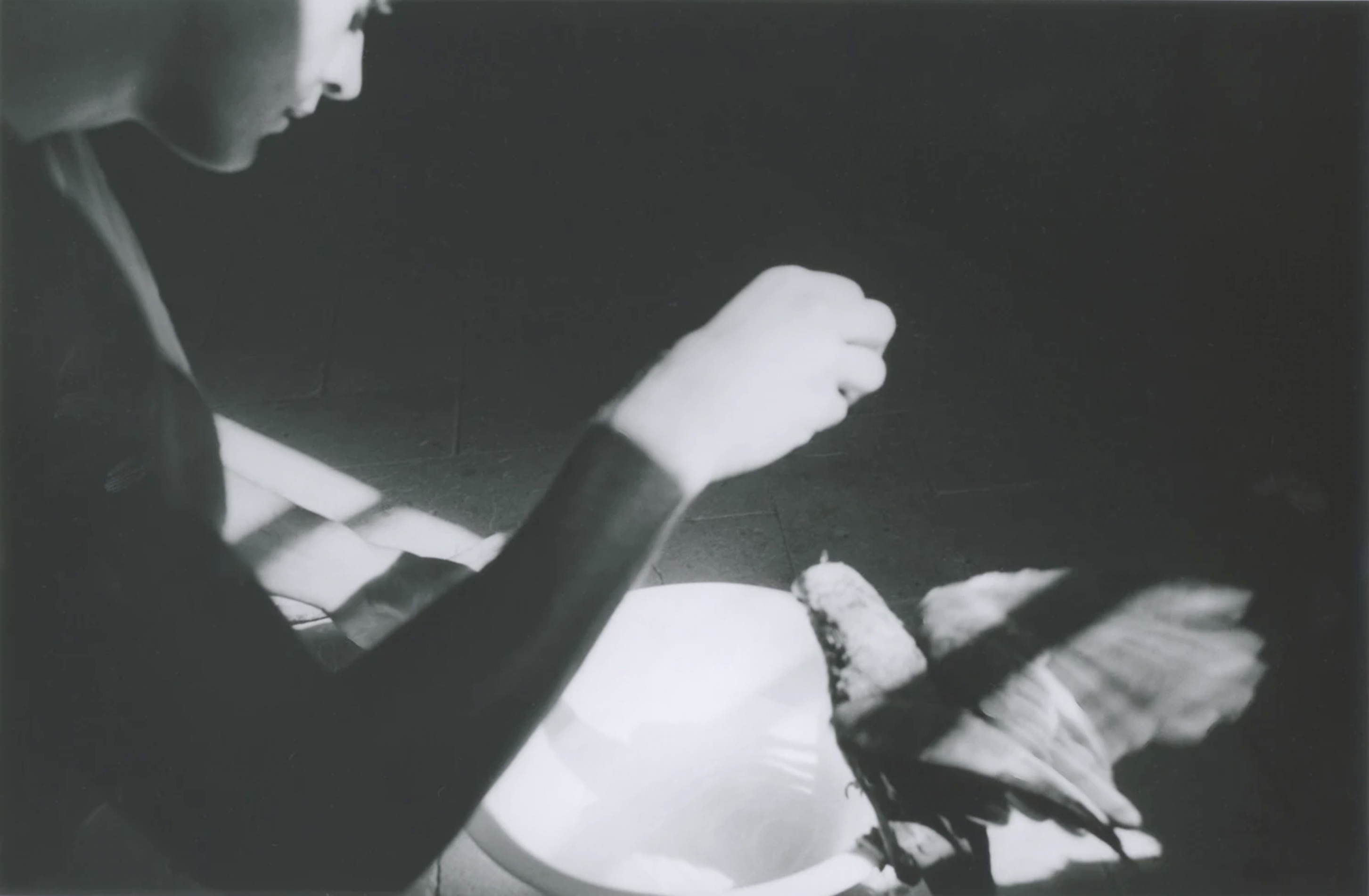 black and white image