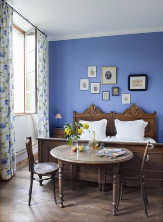 blue french bedroom