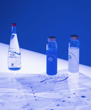 750ml glass bottle and two refillable SOMA bottles