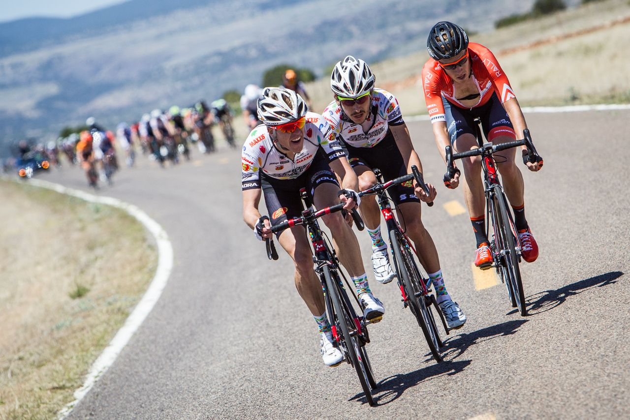 Jelly Belly comes to the front to break up the race