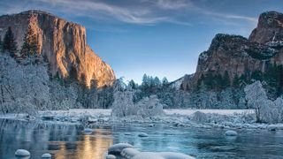 Winter scenery at Yosemite National Park, USA