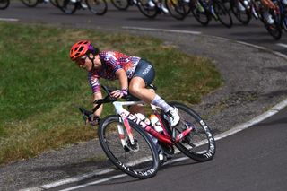 Audrey Cordon-Ragot riding stage six of th Tour de France Femmes 2024