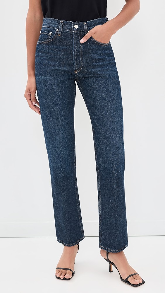 Lana High Rise Vintage Straight Jeans - Covell