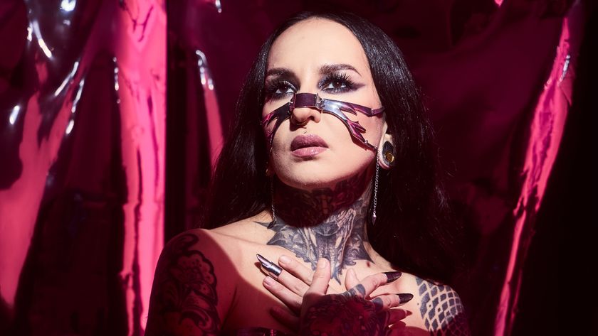 Tatiana gazing over the camera 