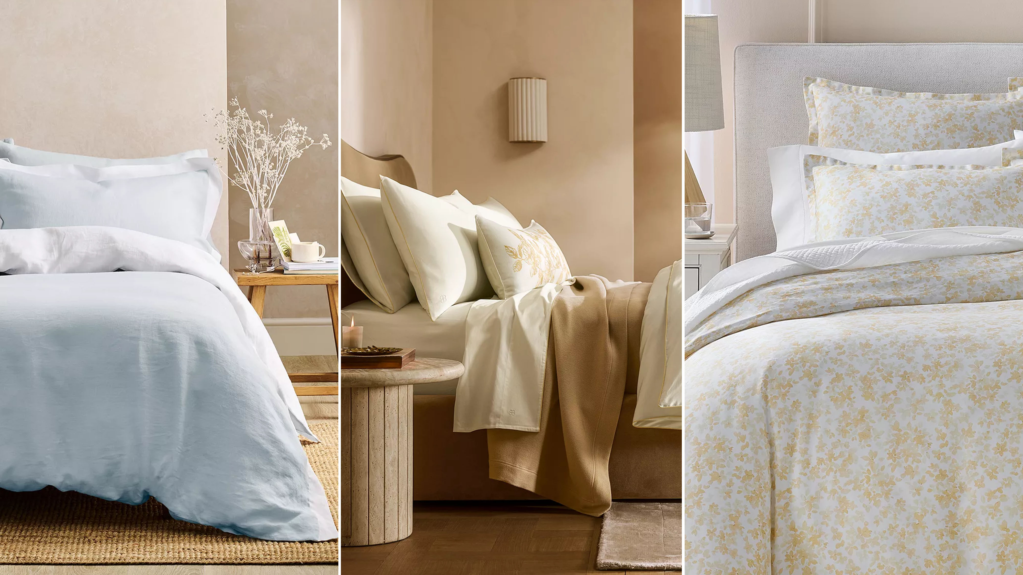 Collage Image of Spring Bedding From Bloomingdale's