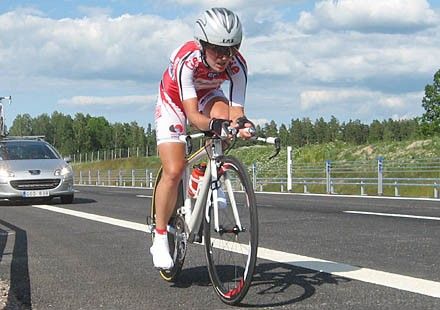 A bronze medal was the reward for today's labour for the former TT-champion Emma Johansson (Team Red Sun ProCycling)