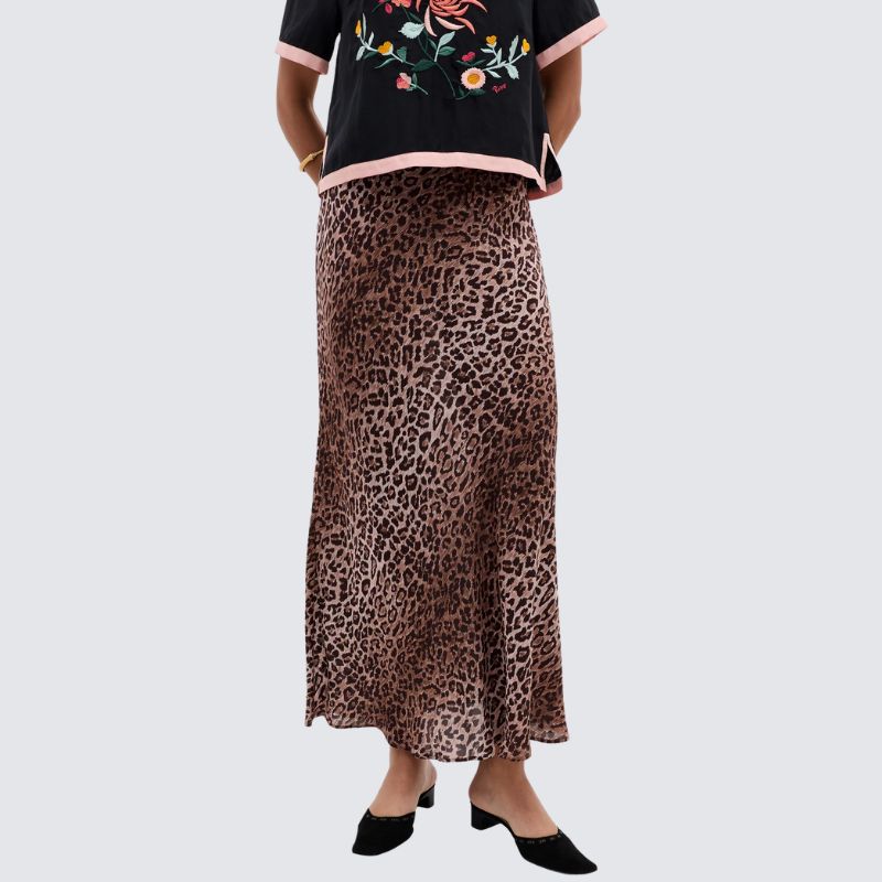 Kelly Silk Midi Skirt