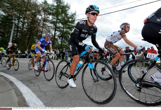 Richie Porte (Team Sky) like all but one of his teammates was a DNF
