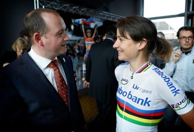 Marianne Vos and Arjan van der Weegen