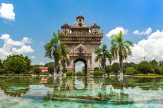 Patuxai Monument In Vientiane