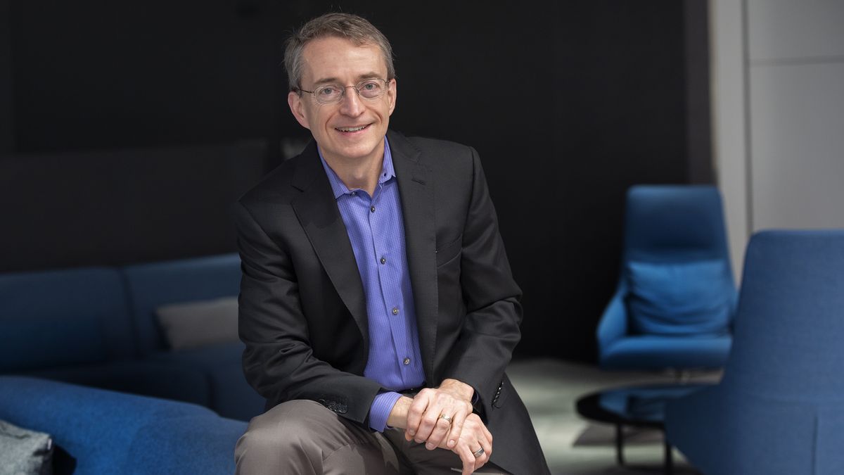 Intel CEO Pat Gelsinger at the Robert Noyce Building (Intel HQ)