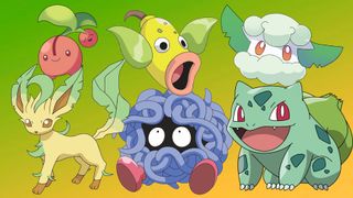 Some of the best grass type Pokémon: Tanglea, Bulbasaur, Cottonee, Weepinbell, Leafeon, and Cherubi 