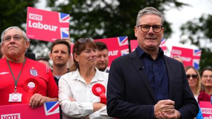 Keir Starmer on the campaign trail in Hitchin, 1 July 2024