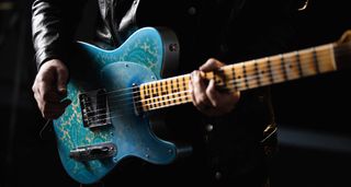 Fender Limited Edition Brad Paisley 1967 'Lost Paisley' Telecaster – the new Custom Shop signature collab features a finish from a Blue Paisley Cling-Foil sheet