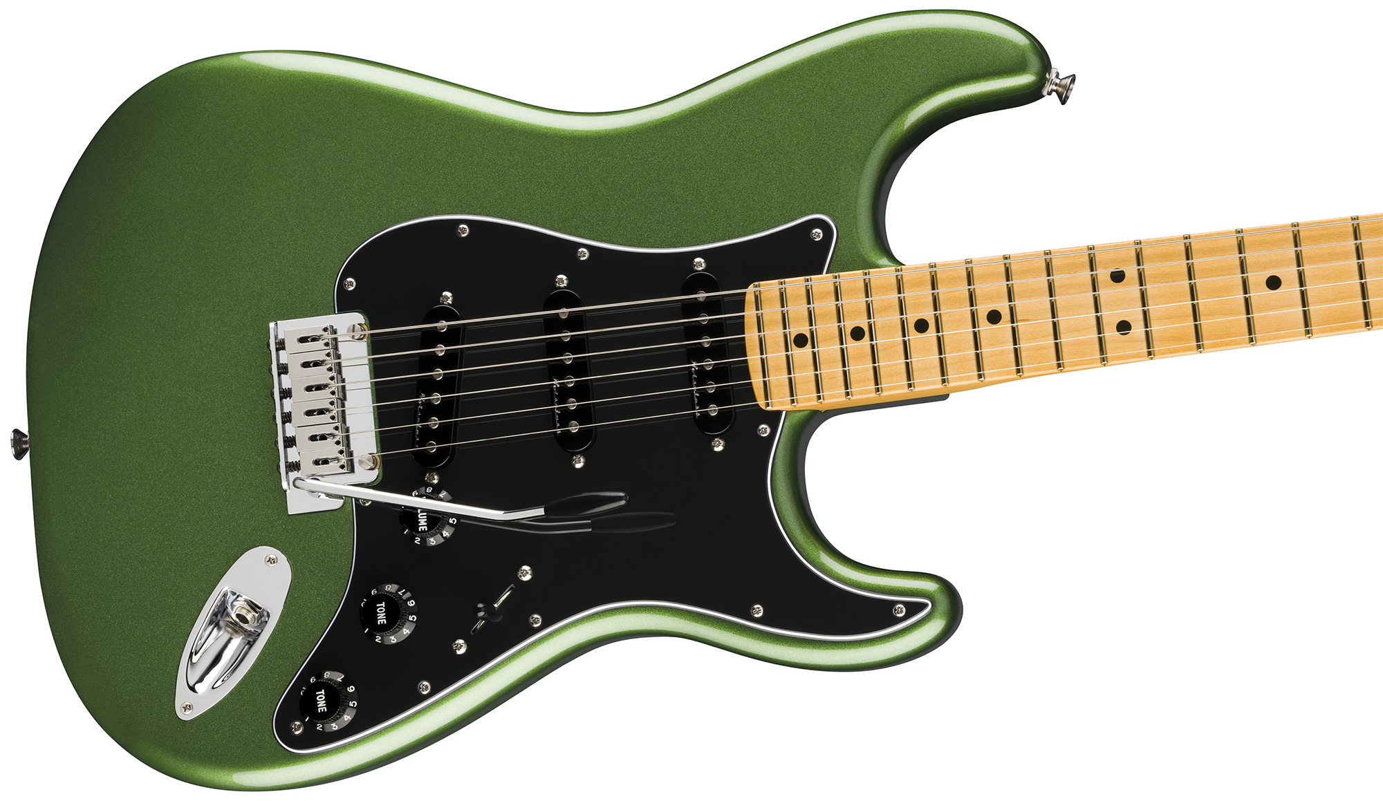 A photo showing the body of the Fender Player II Modified Stratocaster