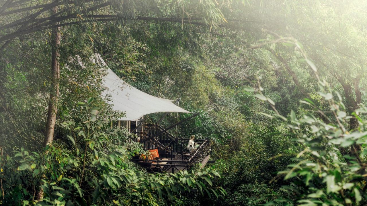 A superior tent at Four Seasons Tented Camp