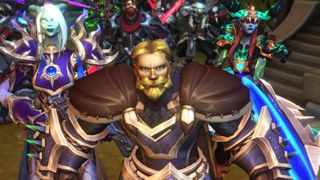 Trailer screenshot of the Champions of Azeroth preparing to save the world in World of Warcraft: Midnight.