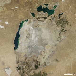 Aral Sea Satellite Image