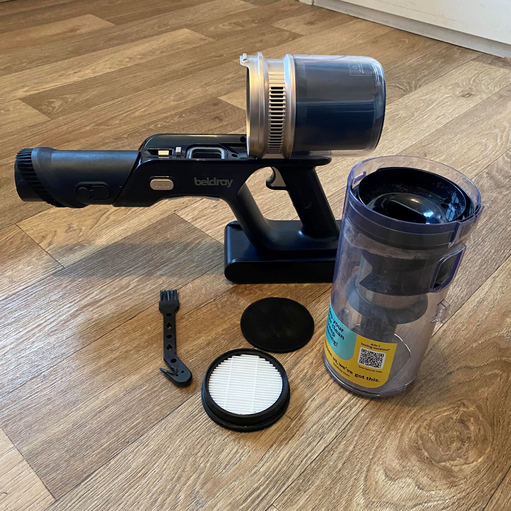 Beldray Airfinity Cordless Vacuum review - cleaning